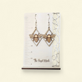 Honeybee Diamond Frame Dangle Earrings