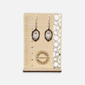Spooky Portrait Ghost Wooden Dangle Earrings