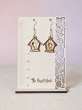 Birdhouse Dangle Earrings
