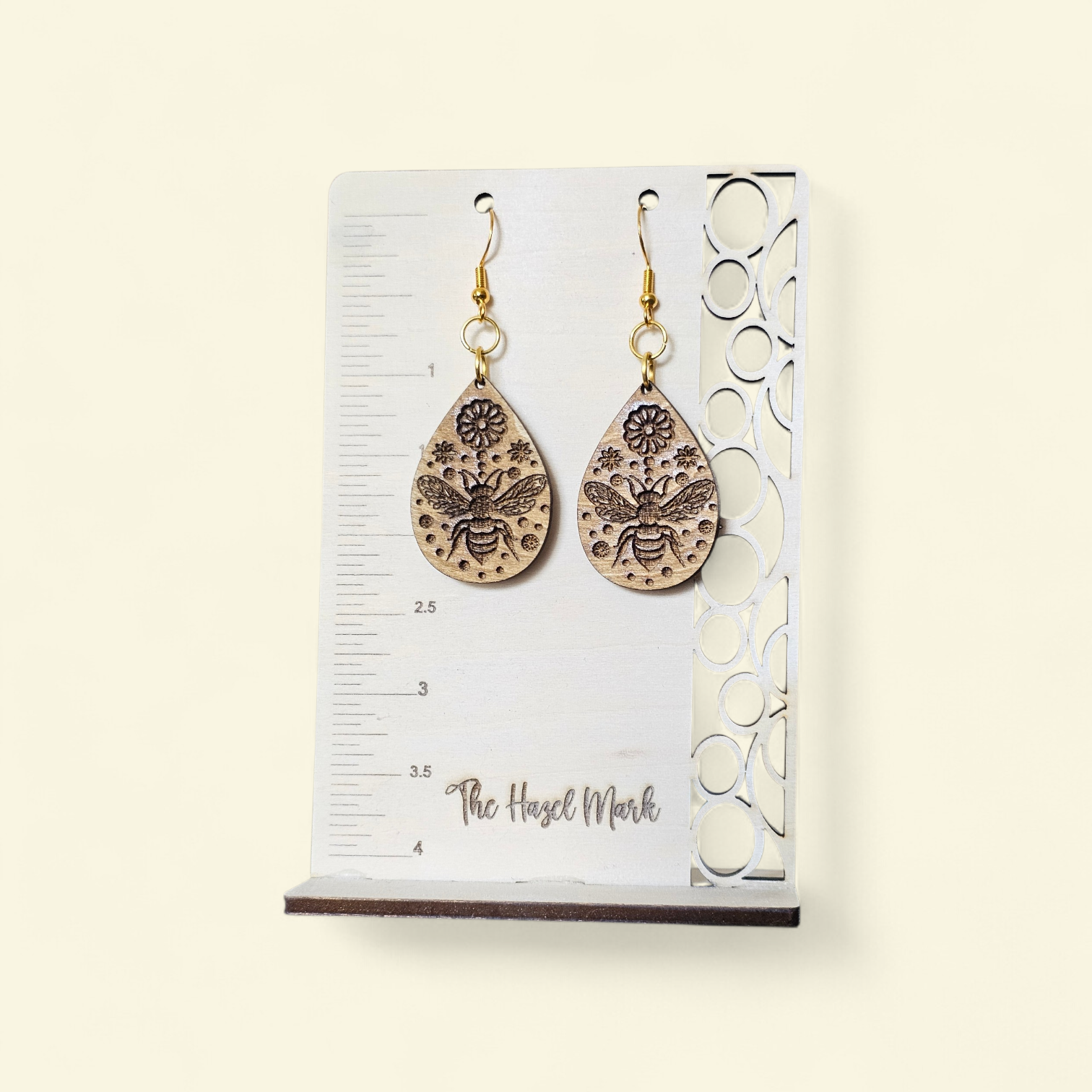 Honey Bee Teardrop Dangle Earrings