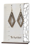 Diamond Chain Drop Earrings