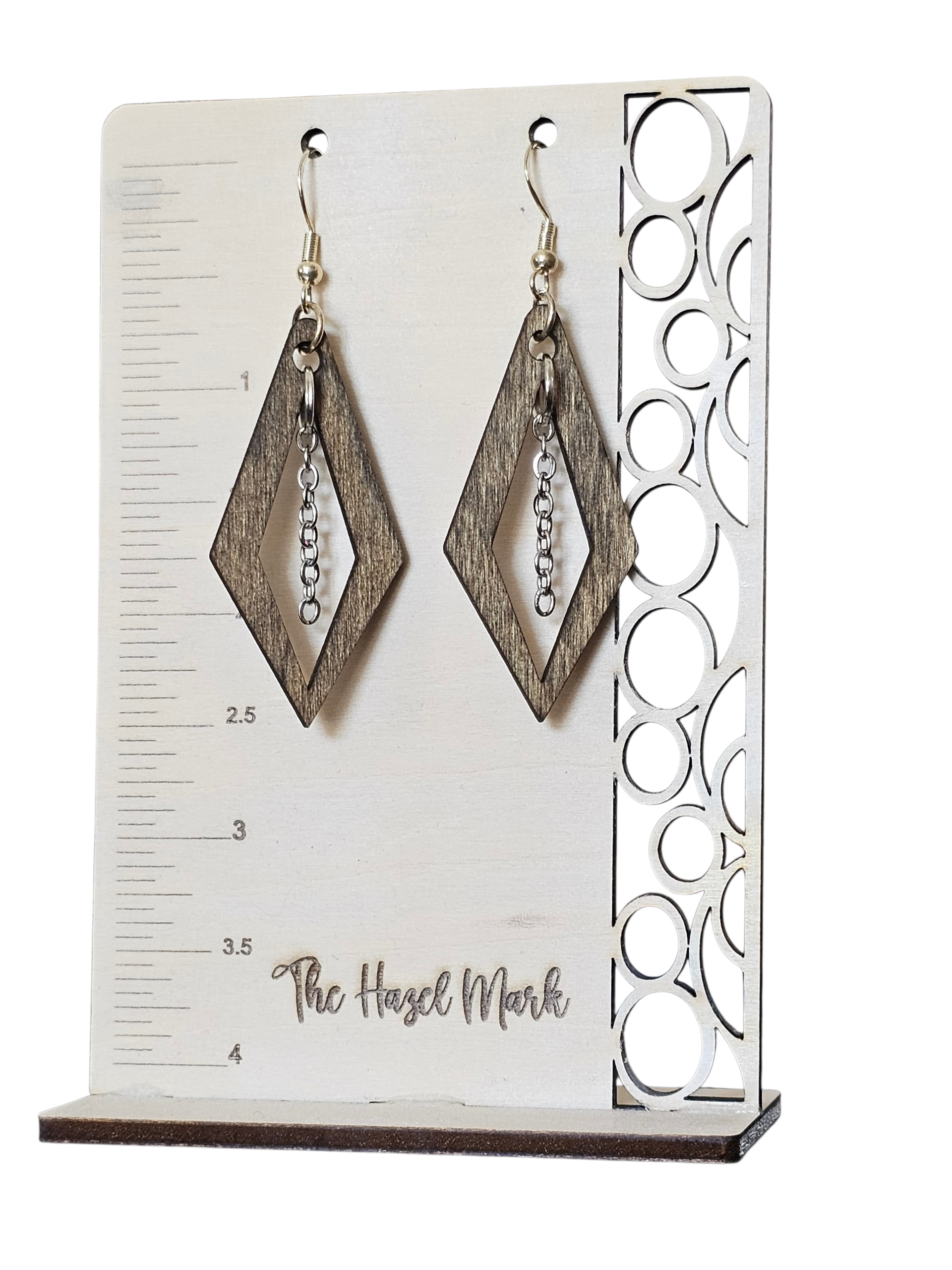 Diamond Chain Drop Earrings