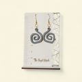 Abstract Spiral Dangle Earrings