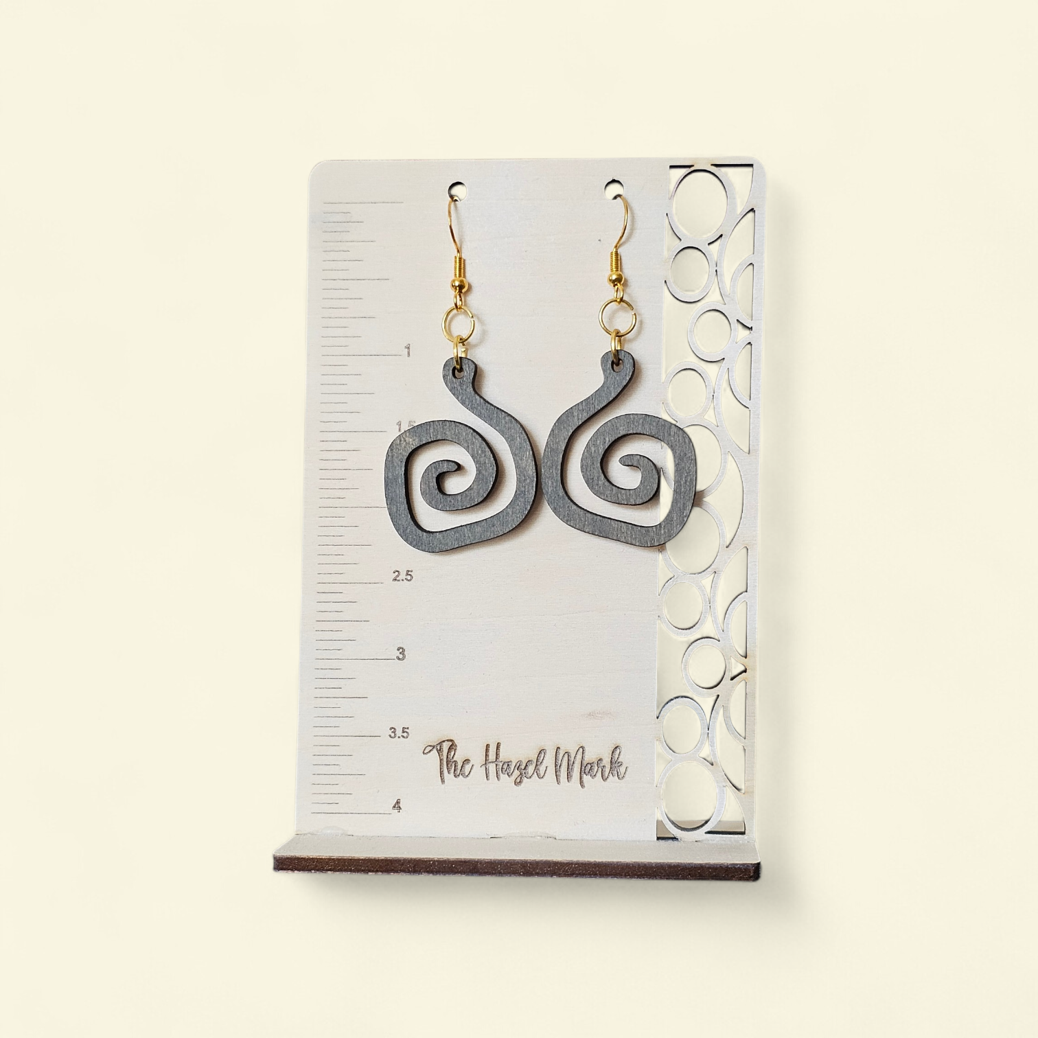 Abstract Spiral Dangle Earrings