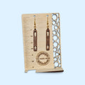 Laser-Cut wooden Arrow Earrings
