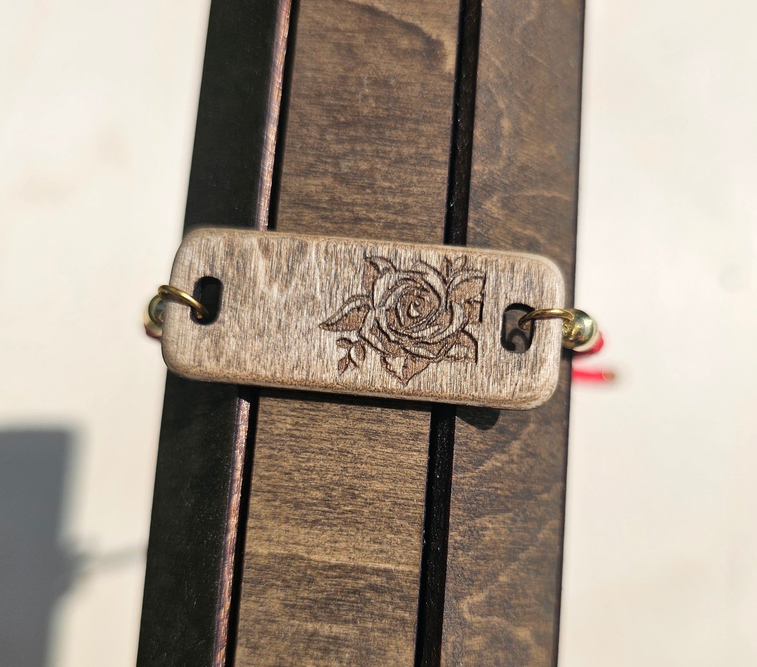 Rose Engraved Bracelet